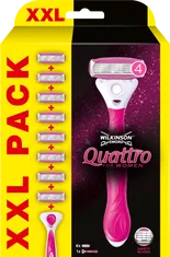 Wilkinson Sword Quattro for Women XXL brivnik + 8 nadomestnih glav