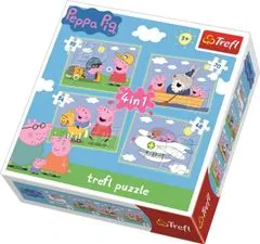 Trefl Peppa Pig Puzzle 4v1 (35,48,54,70 kosov)
