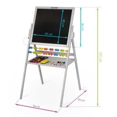 ACTIVESHOP Ricokids magnetna vrtljiva tabla - siva