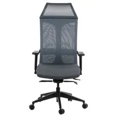 STEMA Vrtljiv ergonomski pisarniški stol RYDER. Sinhroni mehanizem. Siva.