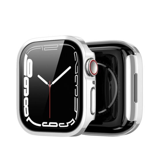 Dux Ducis Hamo ovitek z zaščitnim steklom za Apple Watch 4/5/6/SE 40mm, srebro