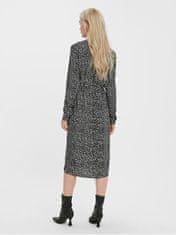 Vero Moda Ženska obleka VMVICA Regular Fit 10269173 Black JOEY DOT/WHITE DOTS (Velikost XS)