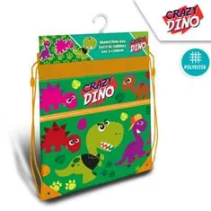 KIDS LICENSING Vrečka z naramnicami 40/30cm CRAZY DINO, KL10995