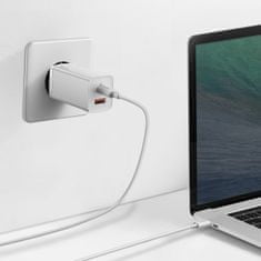 BASEUS Hitri potovalni polnilnik Baseus GaN2 Lite USB+C 65W EU (bel)