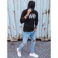 Dstreet Moški pulover s črnim tiskom WE bx5365 XXL