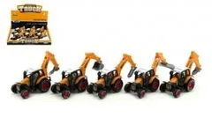 Teddies Gradbeni traktor kovina/plastenke 15cm mešanica vrst za izvlečni traktor