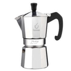 Forever Moka Pots Kafetiera Miss Prestige / za 18 skodelic / aluminij