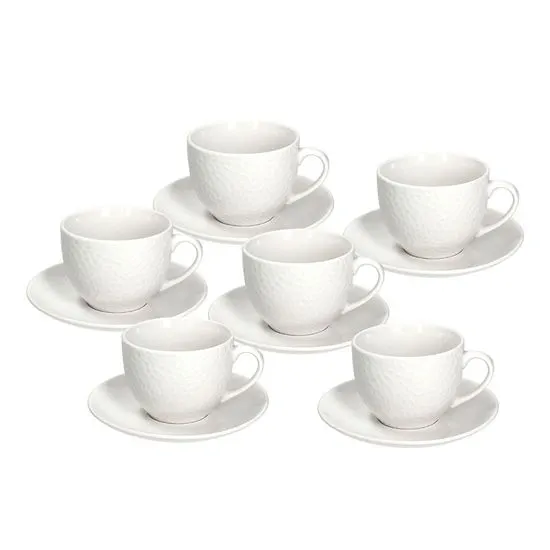 Tognana Golf bel set 6kos skodelice za čaj 210ml s podstavkom / porcelan