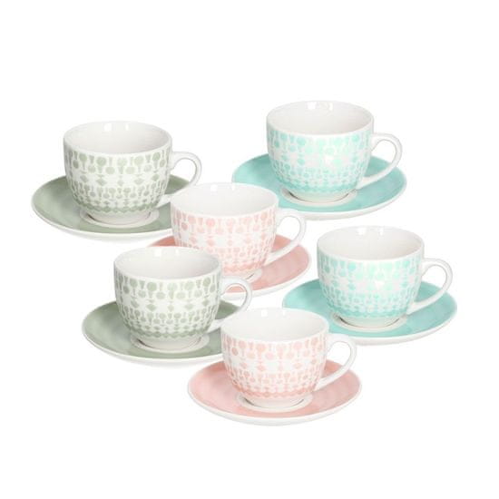 Tognana Metropolis Gipsy Soft set 6kos skodelice za čaj 200ml s podstavkom / porcelan