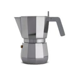 Alessi Moka kafetiera espresso za 6 skodelic / siv ročaj / aluminij