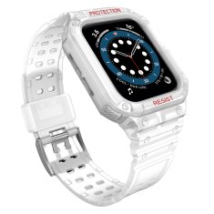 slomart zaščitni trak z ohišjem za apple watch 7 / 6 / 5 / 4 / 3 / 2 / se (45 / 44 / 42mm) oklepno ohišje za uro prozorno