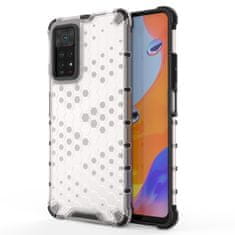 slomart honeycomb case armored cover z gel okvirjem za xiaomi redmi note 11 pro + / 11 pro prozoren