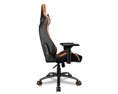 Cougar Outrider S gaming stol, sunje, jeklo, do 120 kg, črn (CGR-OUTRIDER S)