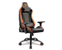 Cougar Outrider S gaming stol, sunje, jeklo, do 120 kg, črn (CGR-OUTRIDER S)