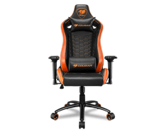 Cougar Outrider S gaming stol, sunje, jeklo, do 120 kg, črn (CGR-OUTRIDER S)