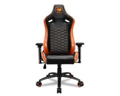 Cougar Outrider S gaming stol, sunje, jeklo, do 120 kg, črn (CGR-OUTRIDER S)