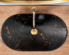 REA Umivalnik Royal Black Marble Matt countertop