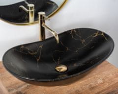 REA Umivalnik Royal Black Marble Matt countertop