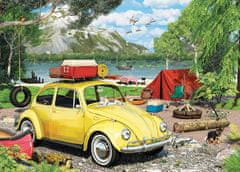 EuroGraphics Sestavljanka v pločevinasti škatli Volkswagen Beetle v kampu 550 kosov