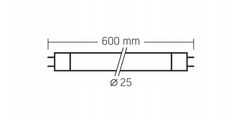 VIDEX LED cev T8 - 60cm - 10W - hladna bela