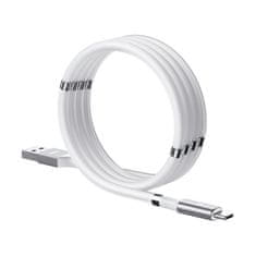 REMAX samoregulirajoči magnetni kabel USB - USB Type C 2.1 A 1 m bel (RC-125a white)