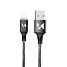 slomart wozinsky kabel usb - lightning 2.4a 2m črn (wuc-l2b)