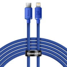 BASEUS Kabel za hitro polnjenje in prenos podatkov USB-C Iphone Lightning 20W, 2 m, modri