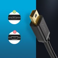 PRO Adapterski kabel USB do miniUSB 480 Mb/s 2 m črn