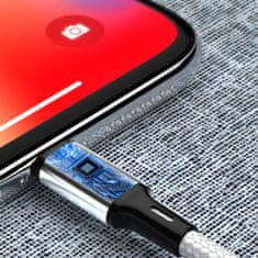 WOZINSKY Močno pleten kabel USB-C 2,4A 1 m črn