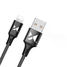 slomart wozinsky kabel usb - lightning 2.4a 2m črn (wuc-l2b)