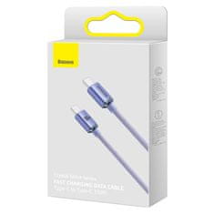 BASEUS Kabel za hitro polnjenje in prenos podatkov USB-C USB-C 100W 2 m vijolične barve