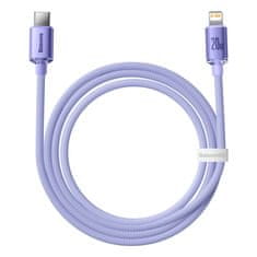 BASEUS Kabel za hitro polnjenje in prenos podatkov USB-C Iphone Lightning 20W 1,2 m vijolične barve