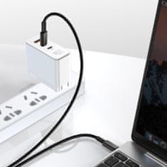 BASEUS Kabel za hitro polnjenje USB-C Power Delivery PD QC 100W 5A 1m črn