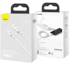 BASEUS 1m Baseus Superior kabel USB na USB-C tipa C 66W Bela