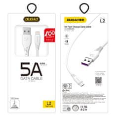 DUDAO Kabel iPhone USB - Lightning 5A 2m bel