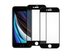 NEW Steklo x2 Spigen Glass FC za ohišje za Apple iPhone 6/6S/7/8/SE 2022/2020 Black