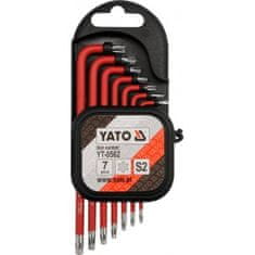 YATO Komplet ključev TORX z luknjo 7 kosov