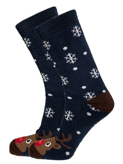 Star Socks Nogavice Noel temno modra