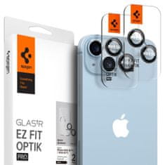 Spigen OVITEK ZA KAMERO SPIGEN OPTIK.TR ”EZ FIT” CAMERA PROTECTOR 2-PACK IPHONE 14 / 14 PLUS ČRN