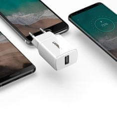 Ugreen Majhen polnilec za telefon USB 2,1A črn