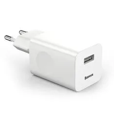 PRO Kabelski polnilec USB Quick Charge 3.0 bele barve