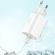 PRO Kabelski polnilec USB Quick Charge 3.0 bele barve
