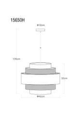 Globo Viseča svetilka Globo SOENI 15650H
