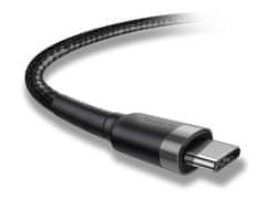 BASEUS Baseus Cafule 2x USB-C QC 3A 2m PD črn kabel