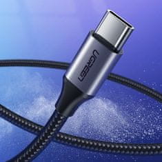 NEW Kabel USB - USB-C QC 3.0 3A 1m siv