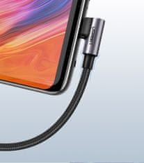 Ugreen Kotni kabelski stranski priključek USB - USB-C 1m 3A siva