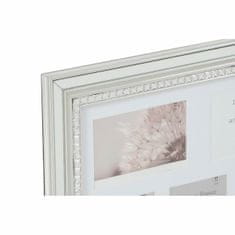 NEW Okvir za fotografije DKD Home Decor Luxury 46,5 x 2 x 40 cm Kristal Srebrna Zlat polistiren Tradicionalna (2 kosov)