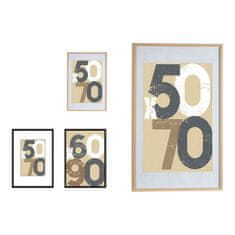 Gift Decor Stenski okvir za fotografije Svetlo rjava Naravni les MDF (62,5 x 2,5 x 92,5 cm) (1 uds)