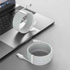 PRO 2x kabel za hitro polnjenje USB-C Power Delivery Quick Charge 40 W 5 A 1,5 m bele barve