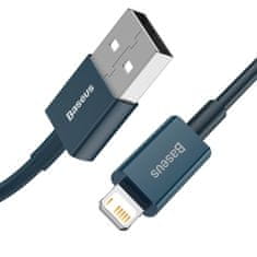 BASEUS Vrhunski kabel kabel za Iphone USB - Lightning 2,4A 1m modre barve